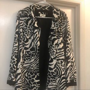 Black and white print jacket